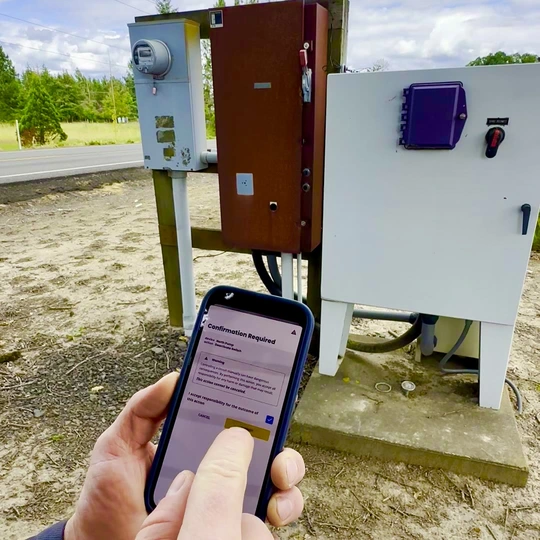 real time pump control from a smartphone